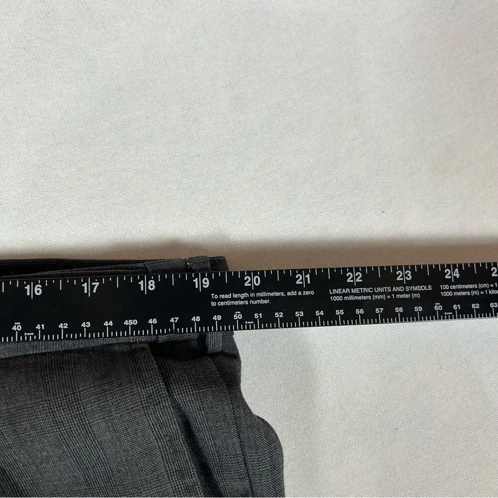 Eddie Bauer Vintage Pleated Wool Slacks Men’s 38 Elastic Waist Slash Pocket